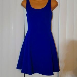 Royal blue flair dress